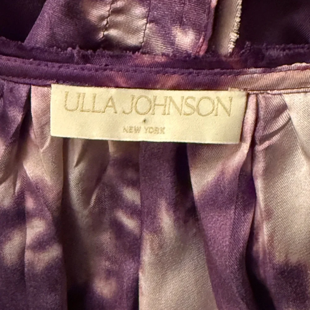 NWOT Ulla Johnson Emery Purple Ruffle Dress Size 0 - Picture 14 of 15